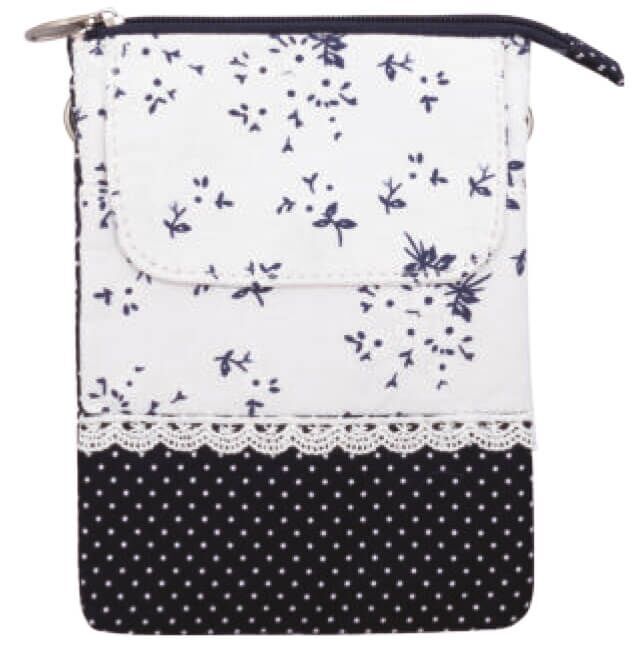 Patchwork Handtasche Umhängetasche (Nature Blue 088)