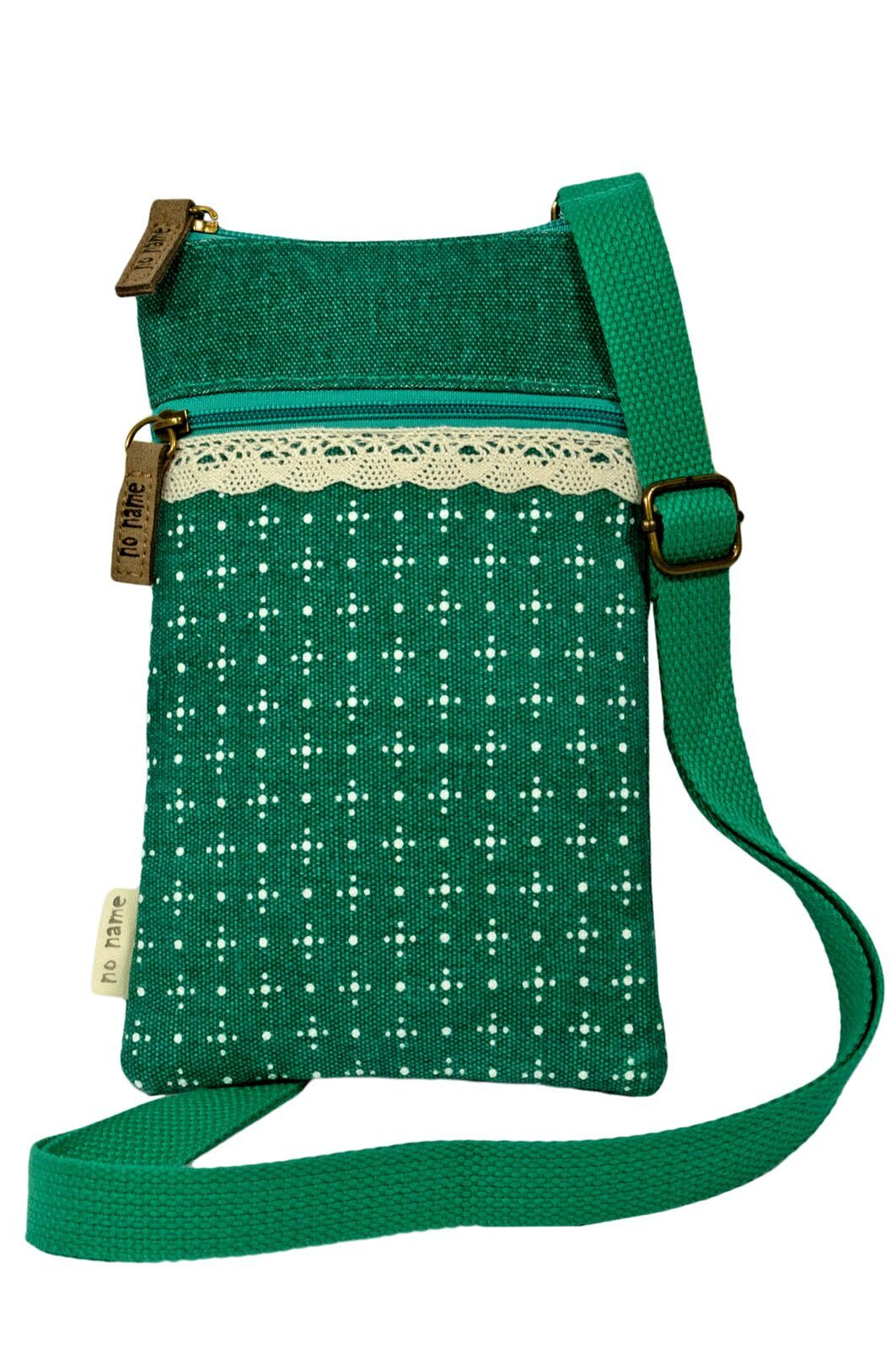 60650002-335 Mini Crossbag Dots bottle green 335