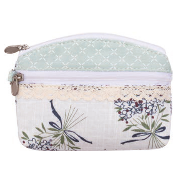 Patchwork Mini-Kosmetiktasche 066 nature mint