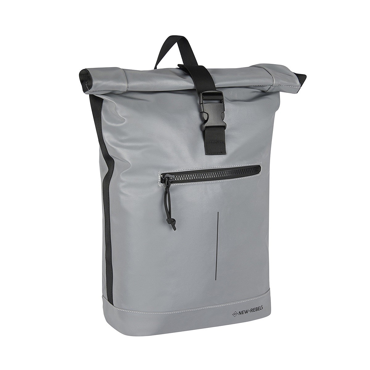 Reflect - New York Rolltop Rucksack silber