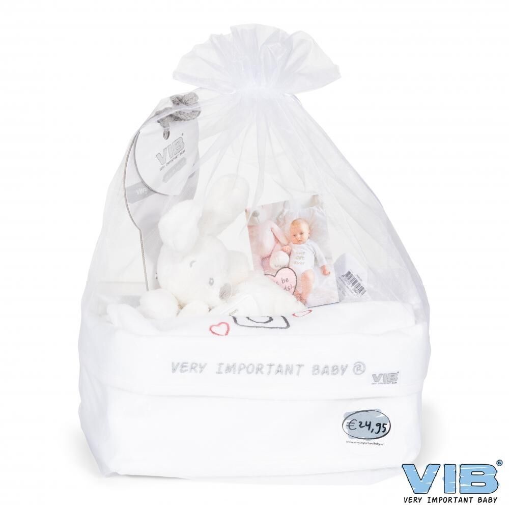 Geschenkpaket für Babys weiß 4-teilig