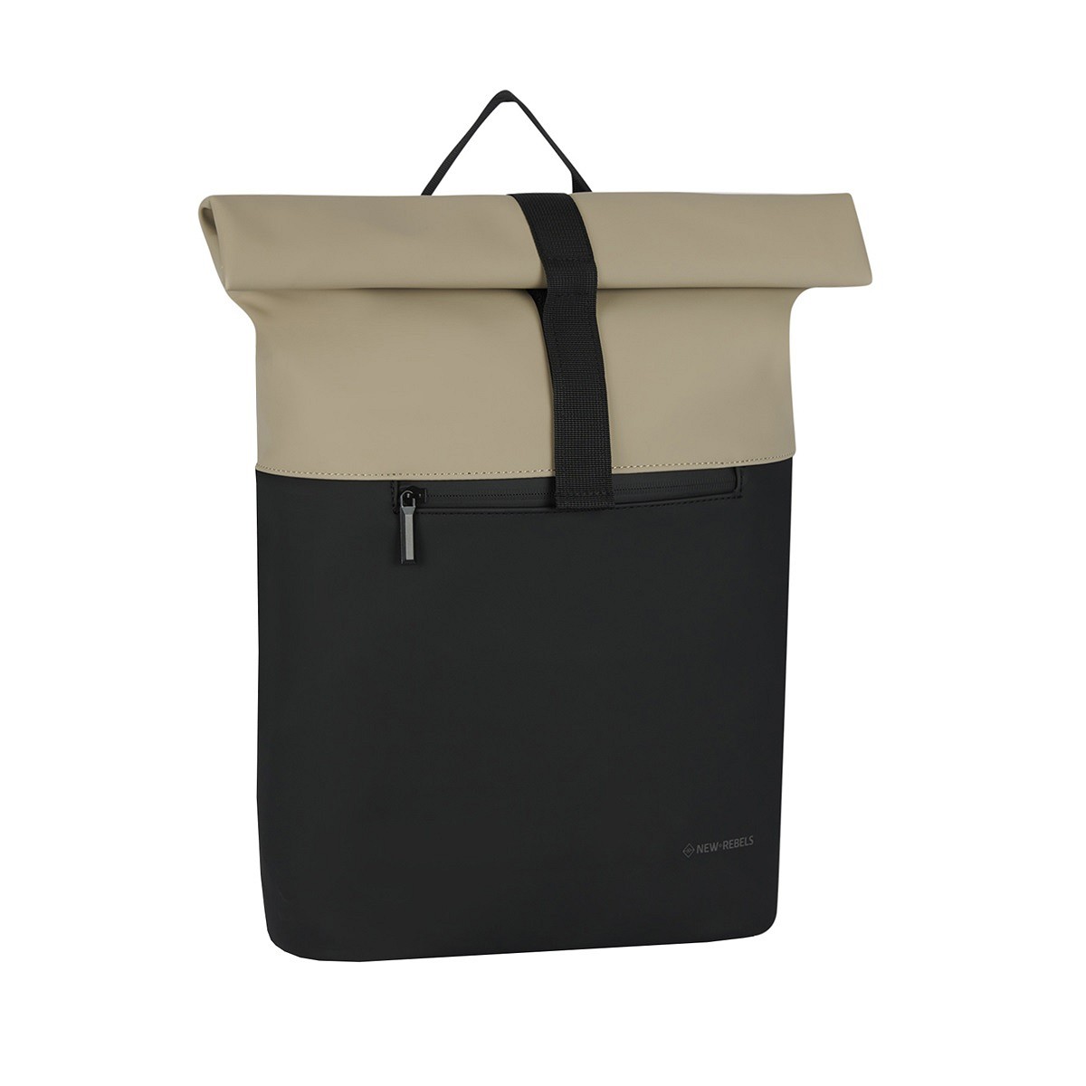 BAB7679E8549E59B0F1BA5A14B493514B52187B8 Fane - Montgomery Rolltop Rucksack 18L schwarz/beige
