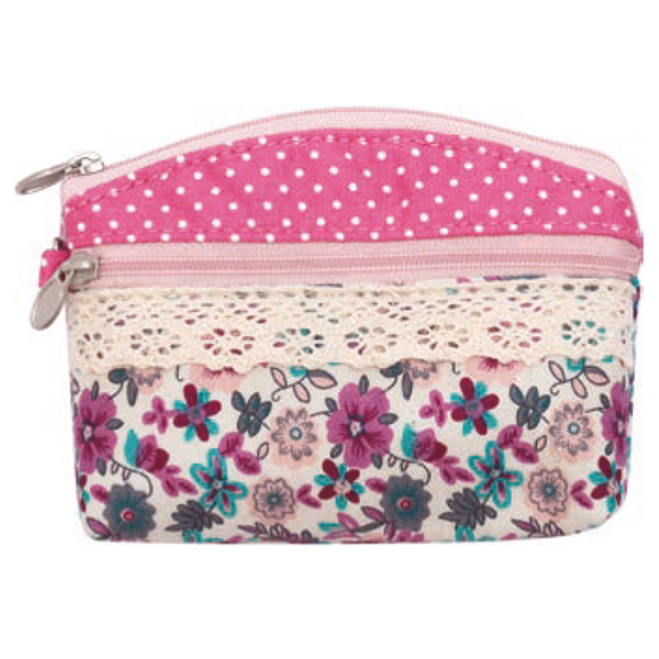 Patchwork Mini-Kosmetiktasche 062 nature rose