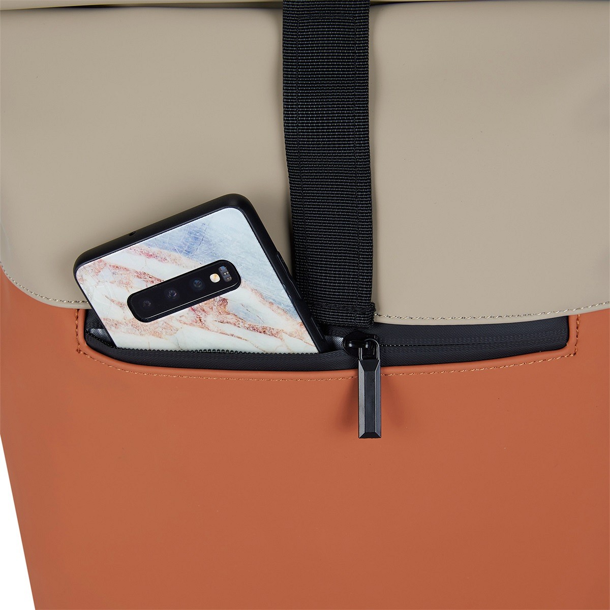 Fane - Montgomery Rolltop Rucksack orange