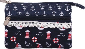 Patchwork Geldbörse (Navy 036)