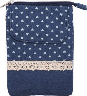Patchwork Handtasche Umhängetasche (Navy 086)