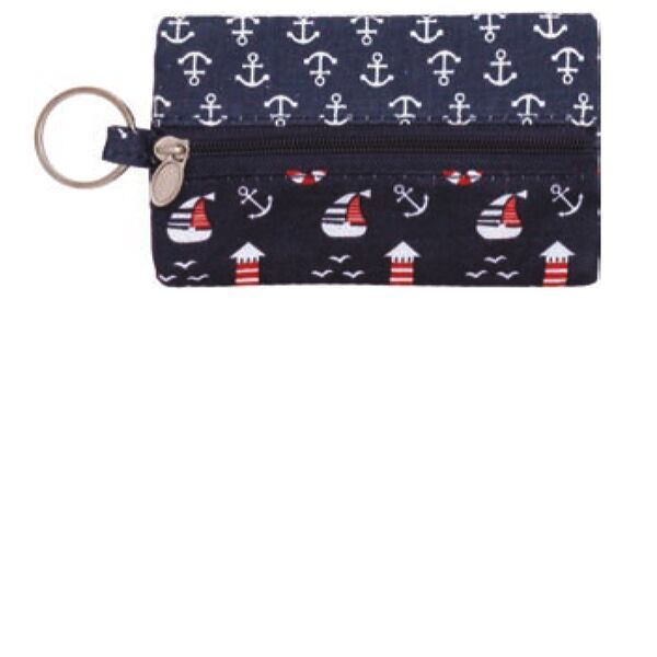Patchwork Schlüsseletui 002 (navy)