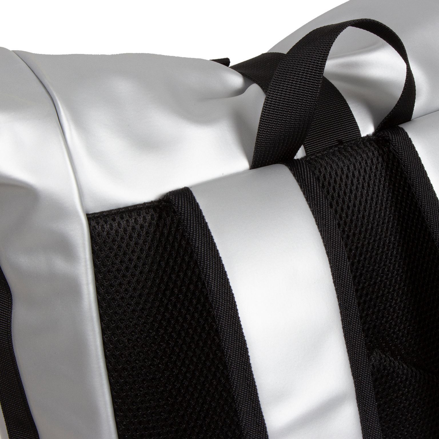 Mart - New York Rolltop Rucksack silber metallic