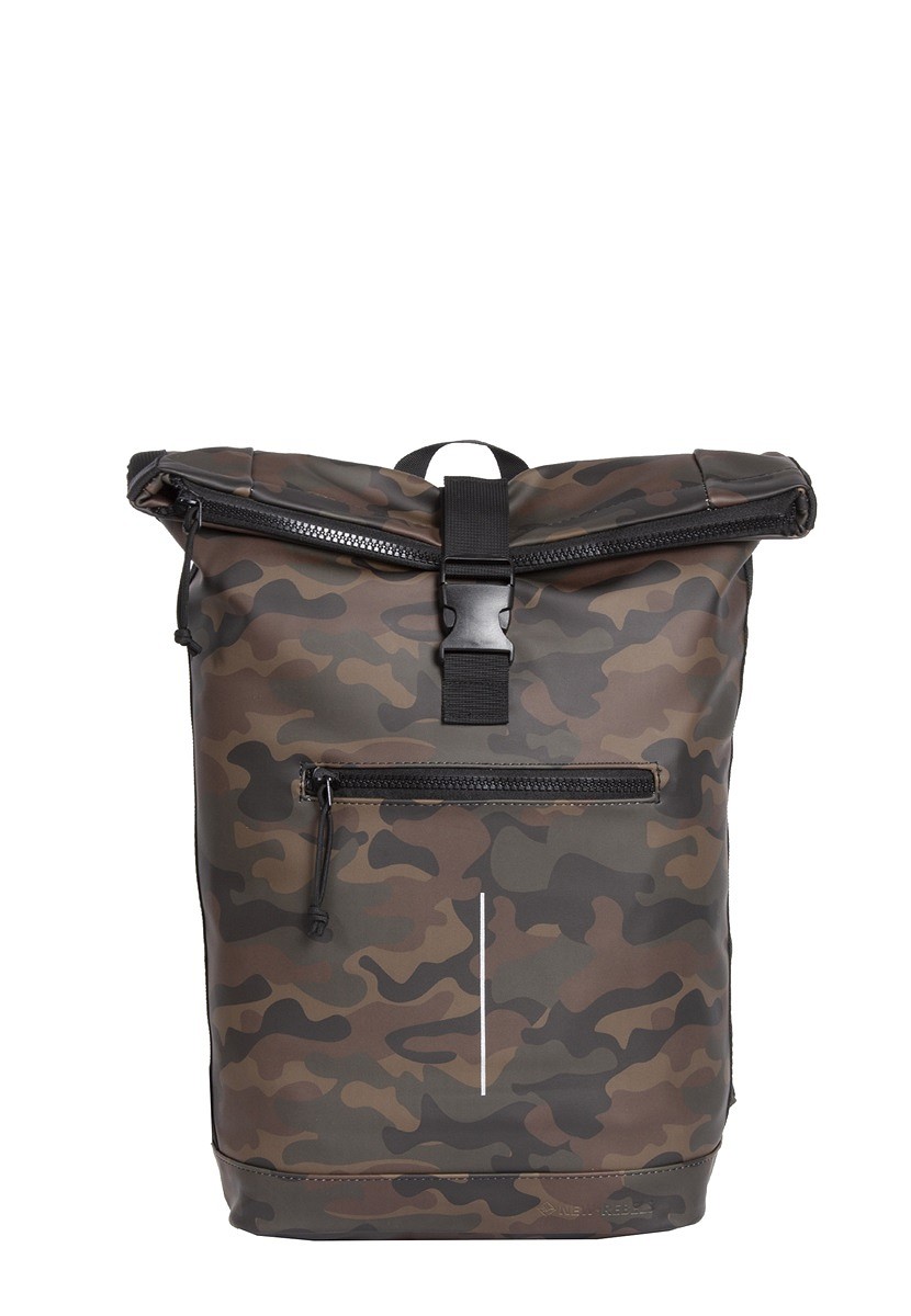 Mart - New York Rolltop Rucksack grün camouflage