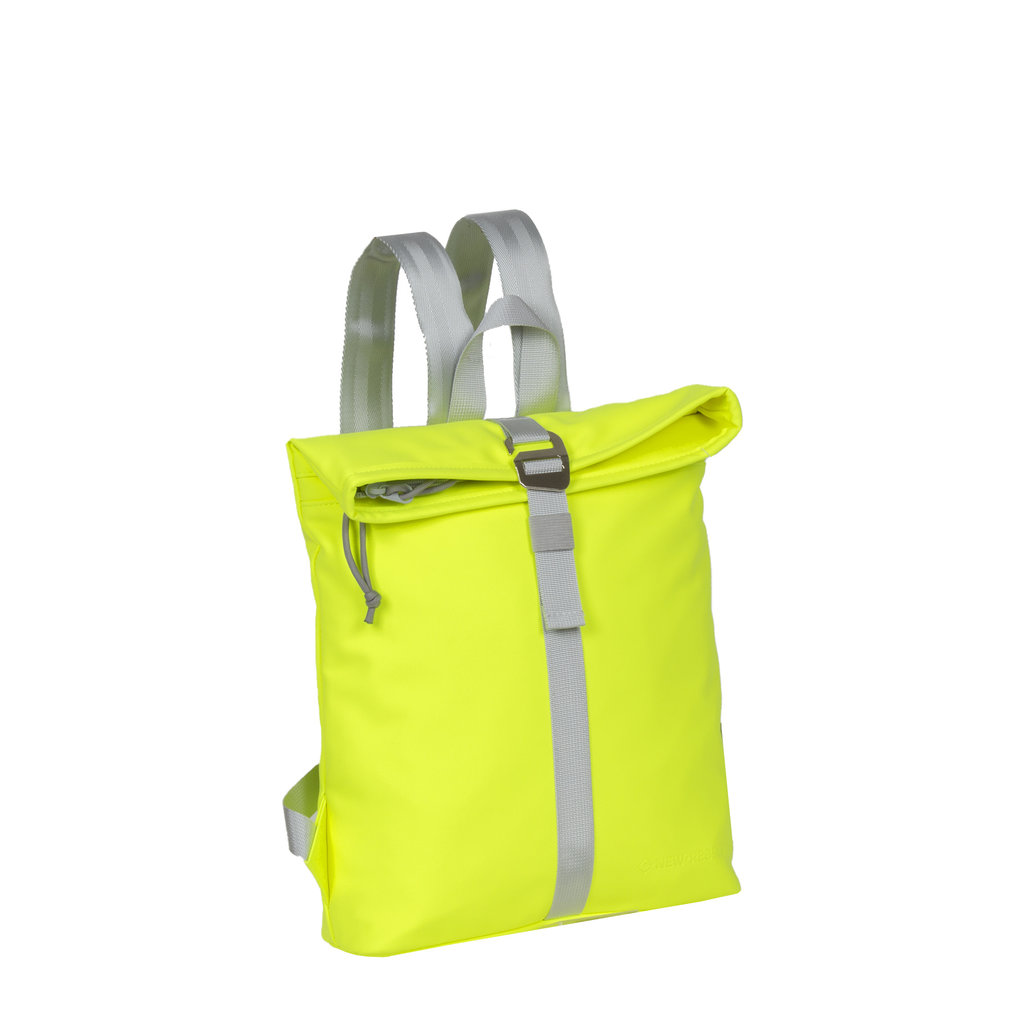 new-rebels-mart-rolltop-rucksack-gelb-neon-small Mart - Los Angeles Rolltop Mini Rucksack neon gelb
