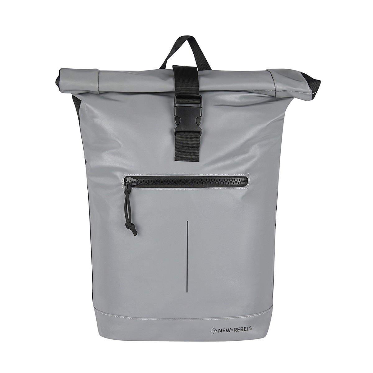 Reflect - New York Rolltop Rucksack silber
