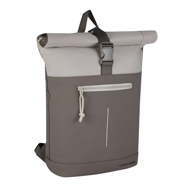 6BF7CAFDBDDA578FE079CF38AA766FDEB3EF91DA Backham - New York Rolltop Rucksack beige/taupe