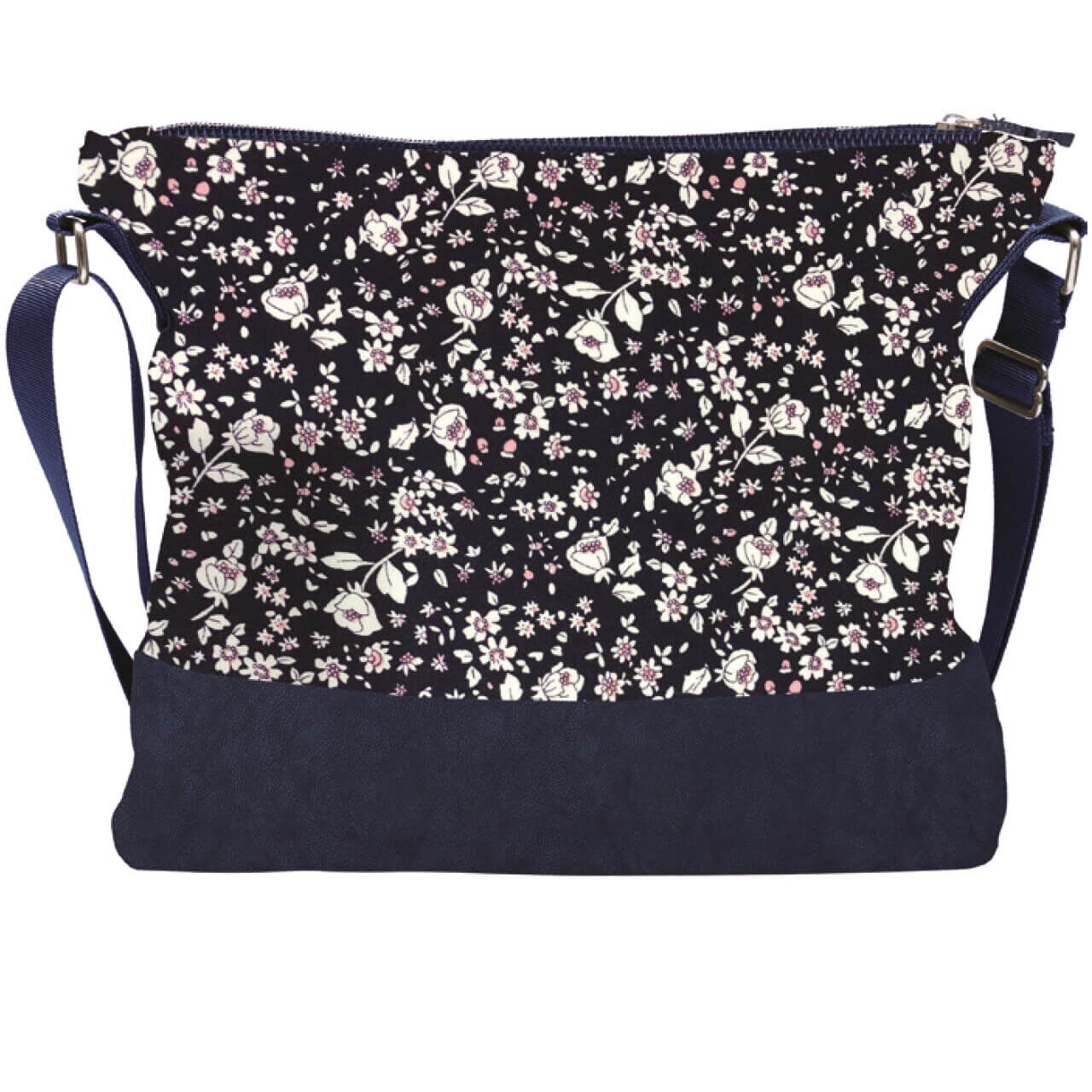 Umhängetasche 026 (navy rose)
