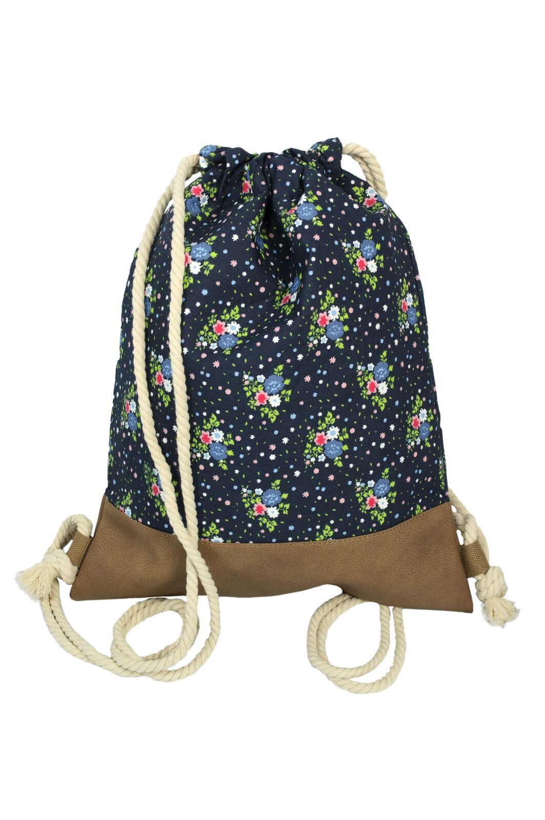 Freizeit-Büdel Flowers blau 201