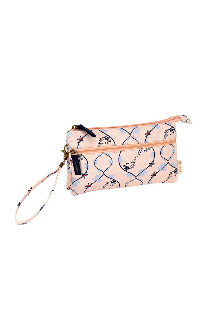 Patchwork Täschchen Ranken lachs 135 Zubehor, Tasche, Handtasche, Geldbörse