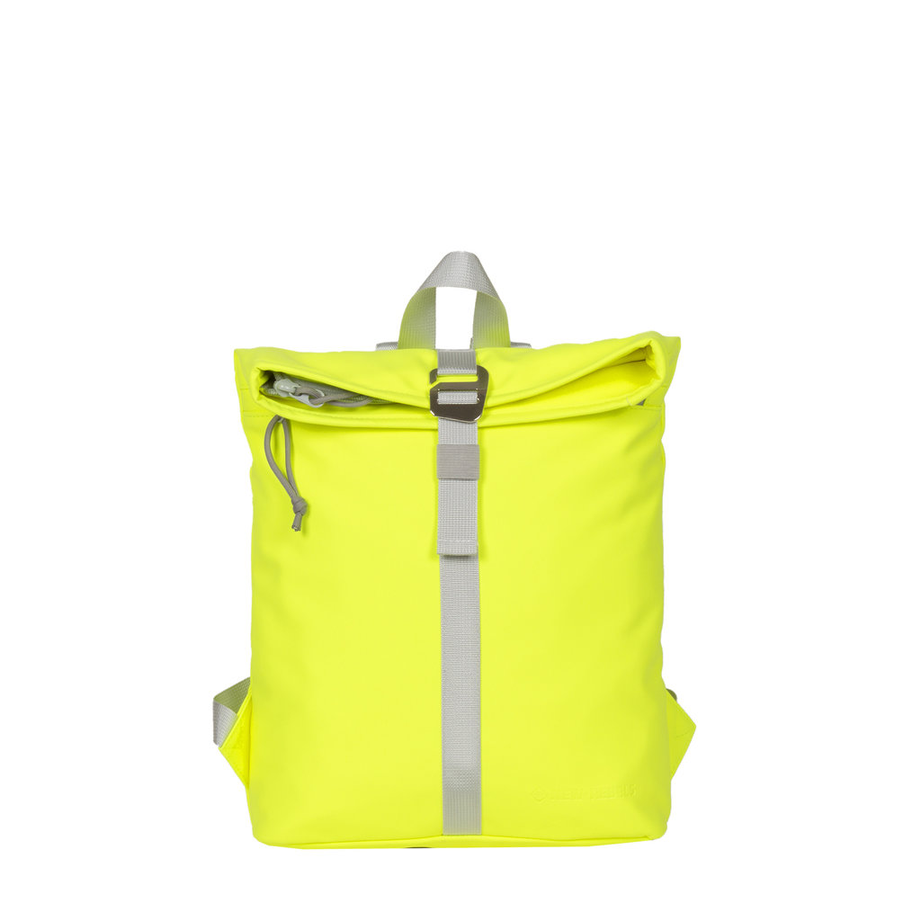 new-rebels-mart-rolltop-rucksack-gelb-neon-small-1 Mart - Los Angeles Rolltop Mini Rucksack neon gelb