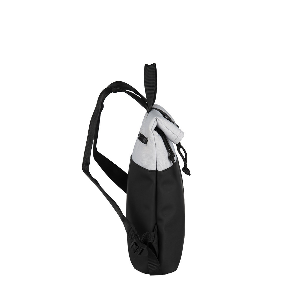 C264B9840795BE940EE4CFFBBA2DCF1C90728125 Backham - Los Angeles Rolltop Mini Rucksack hellgrau