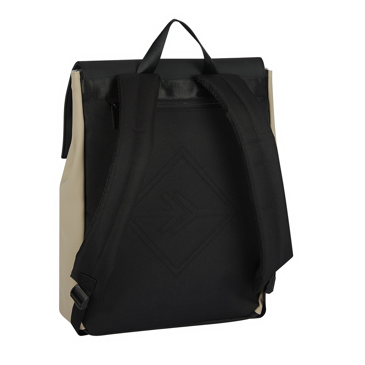 DD3F3377FA3D152DDCD987E5D674C138BB9DE97F Fane - Lincoln Flap Rucksack 17L schwarz/beige