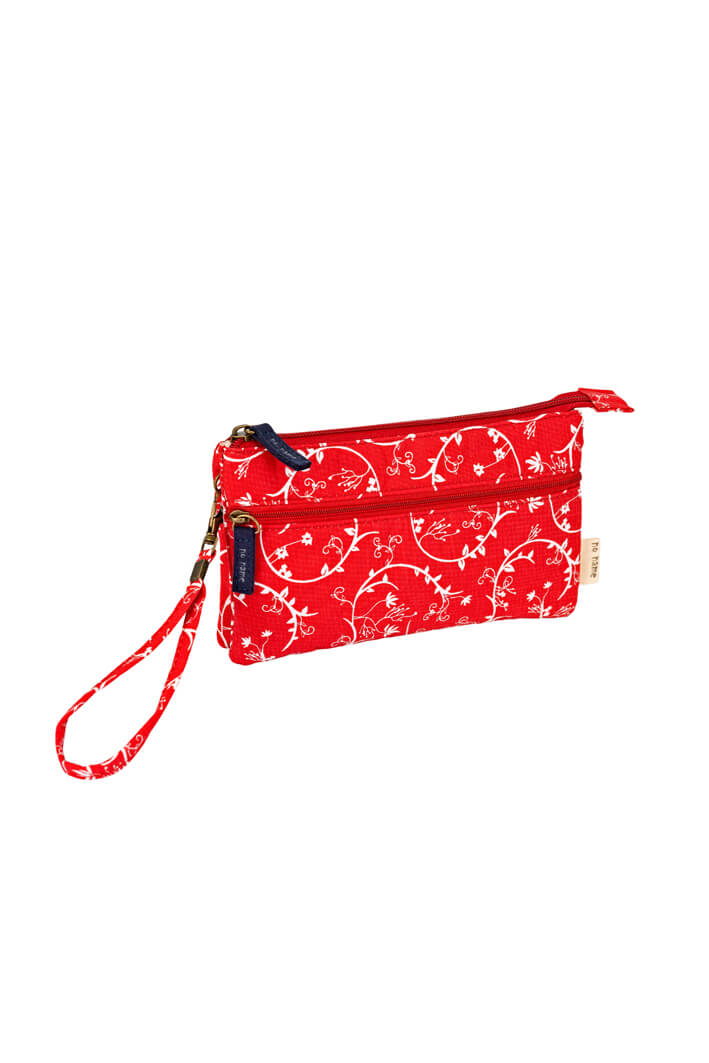 Patchwork Täschchen Blossoms rot 100 Patchwork Täschchen Blossoms rot 100