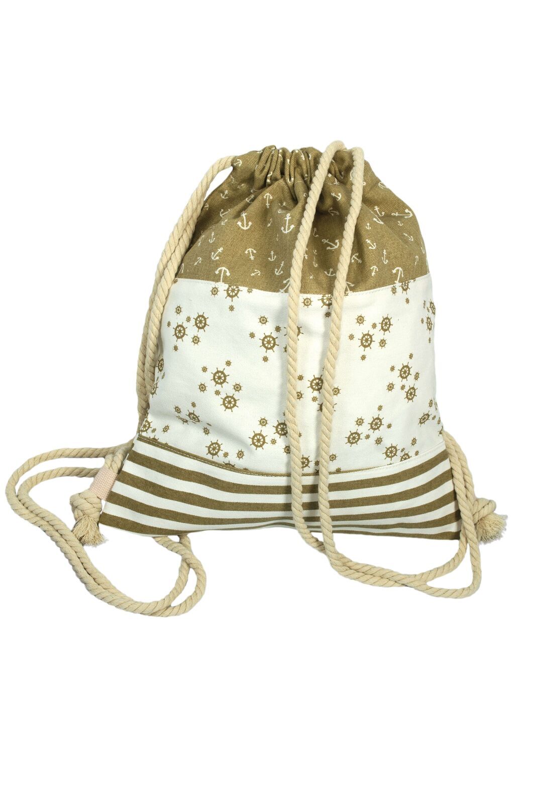 60610002-710 Freizeit-Büdel Steuerrad & Anker sand 710