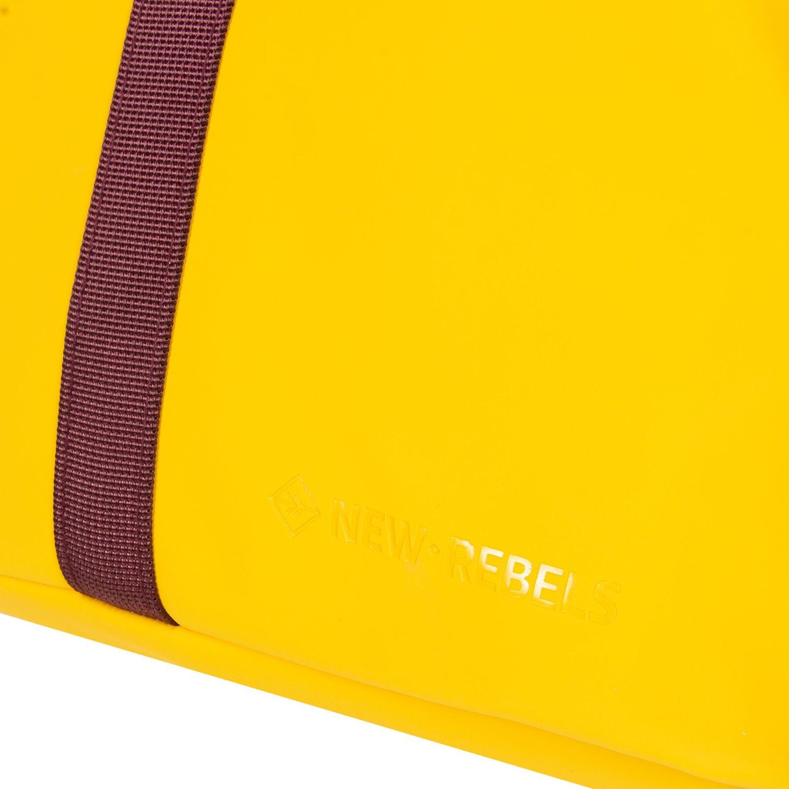 gCsniI9I Tim - Los Angeles Rolltop Mini Rucksack gelb/burgund