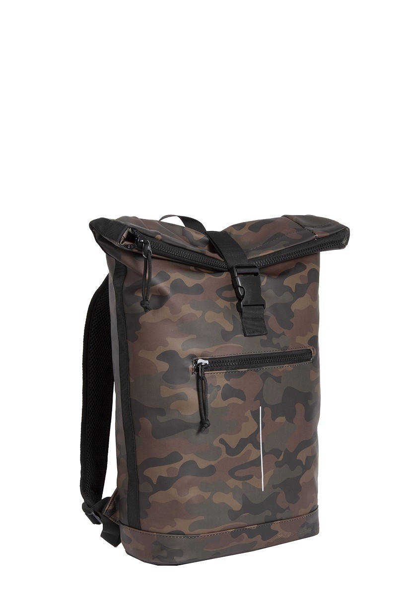 Mart - New York Rolltop Rucksack grün camouflage