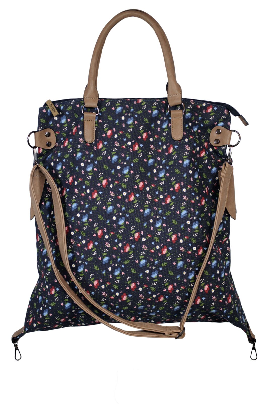 60610033-201 Shopping Bag Floral blau 201