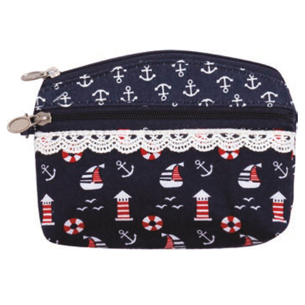 Patchwork Mini-Kosmetiktasche 050 navy