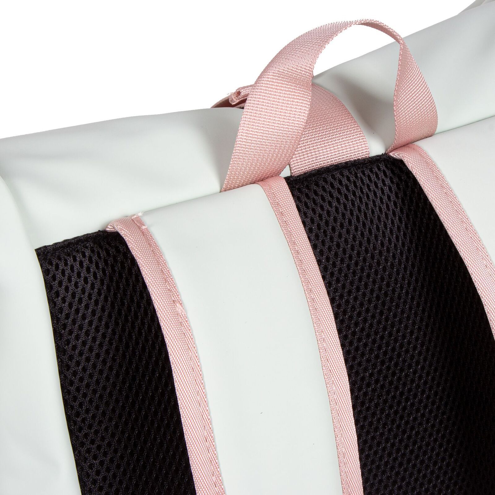 iMTjKheE Tim - New York Rolltop Rucksack minzblau/hellrosa