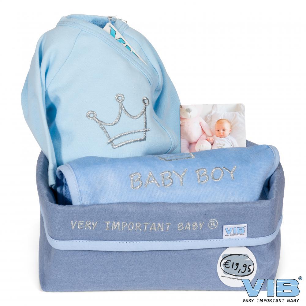 jungenbox3 Geschenkpaket für Babys Blau 3-teilig