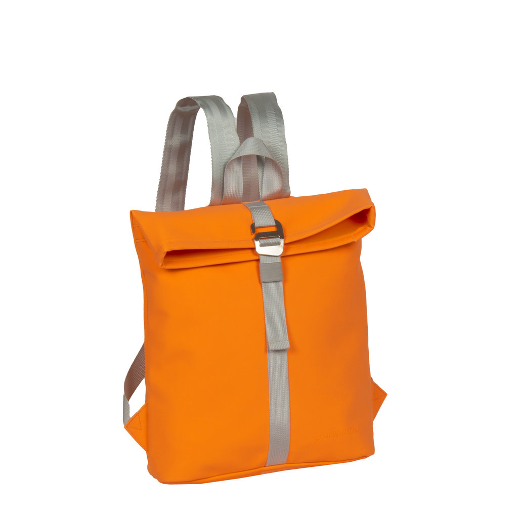 new-rebels-mart-rolltop-rucksack-orange-neon-small Mart - Los Angeles Rolltop Mini Rucksack neon orange