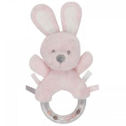 Plüsch Rassel Rabbit Rosa
