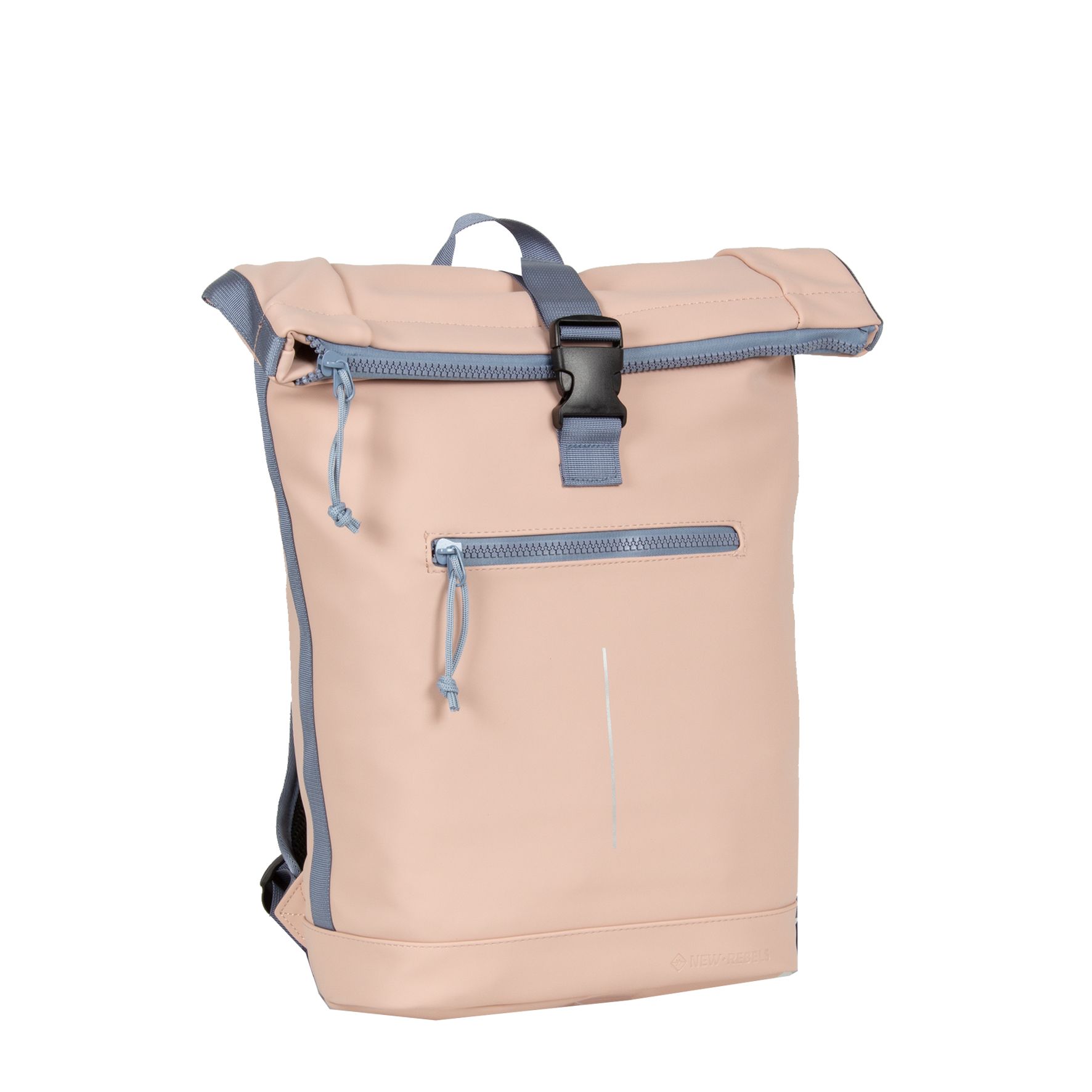 gFxdqJFw Tim - New York Rolltop Rucksack hellrosa/hellblau