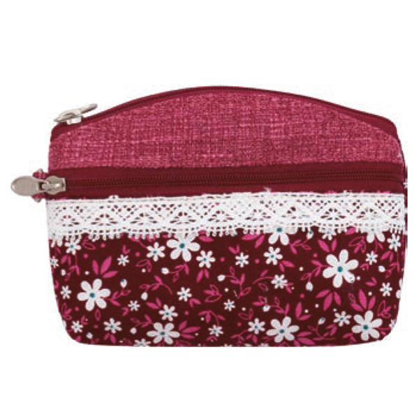Patchwork Mini-Kosmetiktasche 059 berry