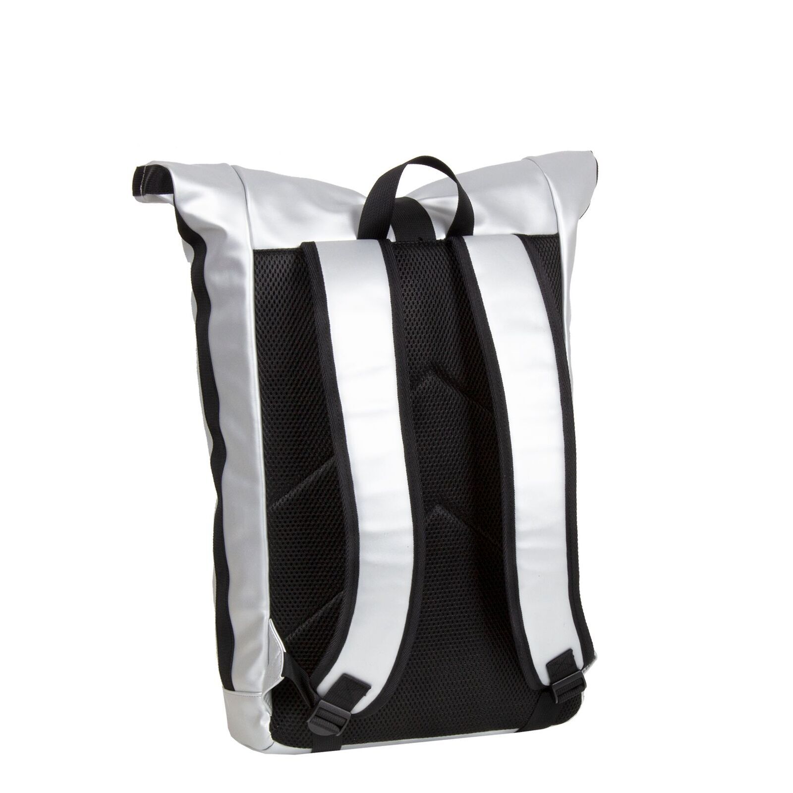 Mart - New York Rolltop Rucksack silber metallic